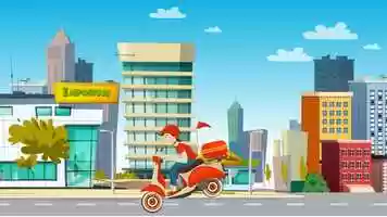 Food Delivery App - 2D Animation - Cartoon 