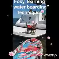 Free download Foxy learning water boarding video and edit with RedcoolMedia movie maker MovieStudio video editor online and AudioStudio audio editor onlin