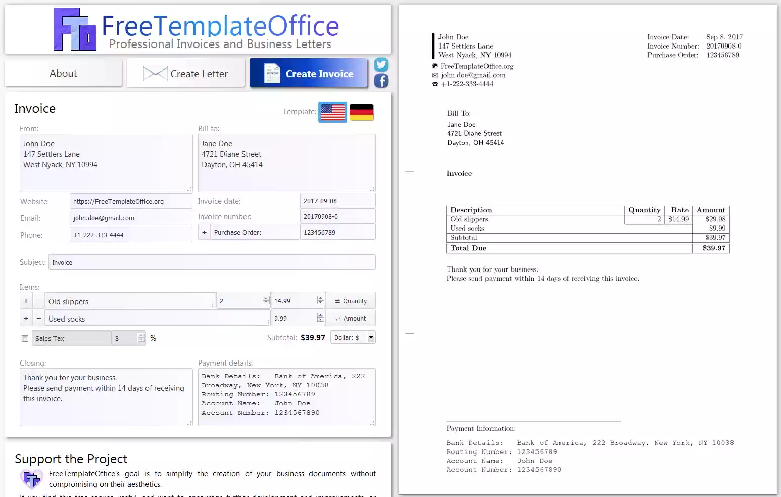 Download web tool or web app FreeTemplateOffice