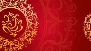 FULL HD Royal Title Indian Wedding Invitation Background Video Animation  Ganesha ji_720P 