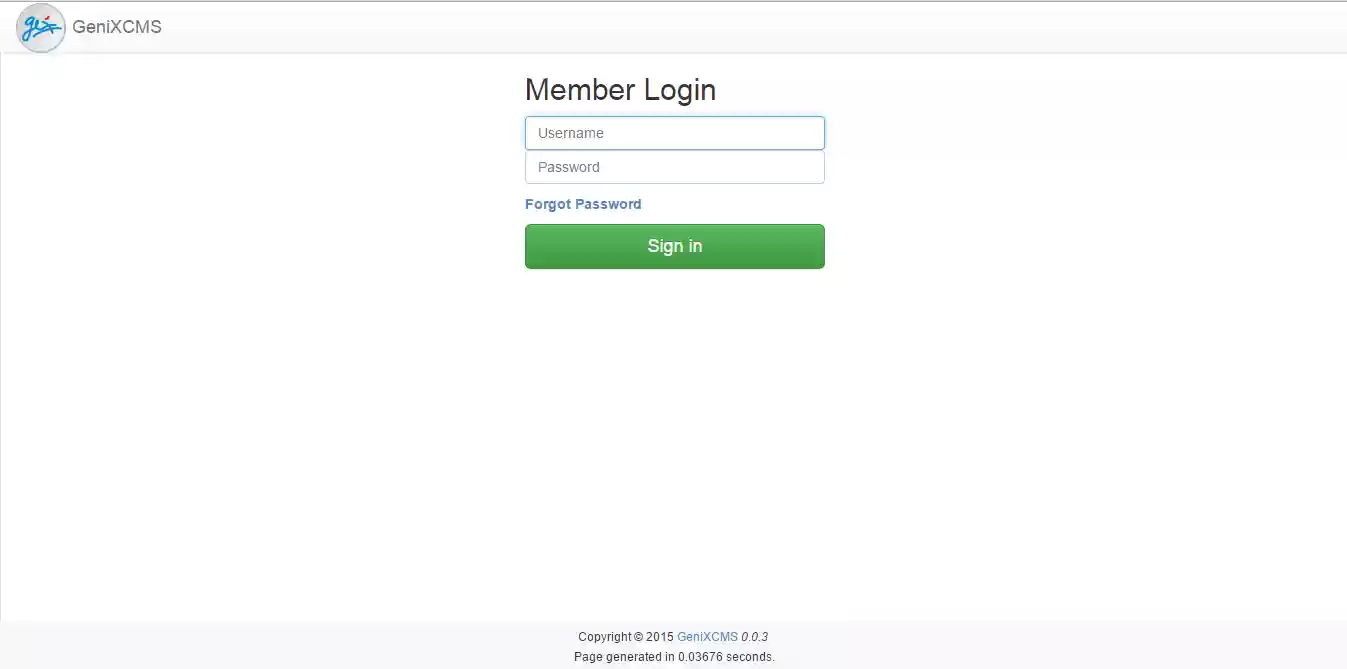 Download web tool or web app GeniXCMS