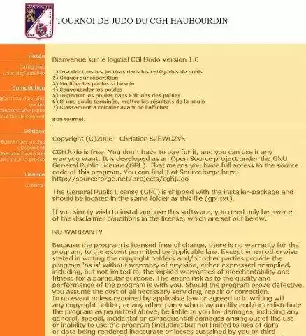 Download web tool or web app Gestion de tournoi de judo Download web tool or web app Gestion de tournoi de judo