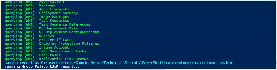 Download web tool or web app Get-CmInventory