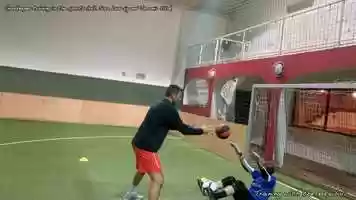 Free download Goalkeeper training in the sports hall video and edit with RedcoolMedia movie maker MovieStudio video editor online and AudioStudio audio editor onlin