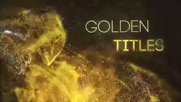 Free download Golden Partilce Titles | After Effects Project Files - Videohive template video and edit with RedcoolMedia movie maker MovieStudio video editor online and AudioStudio audio editor onlin