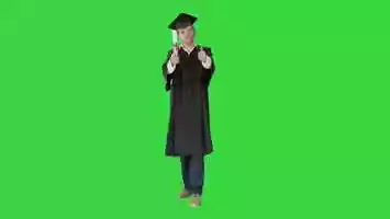 Free download Graduate Student Holding a Diploma and Posing with It for the Photo on a Green Screen, Chroma Key | Stock Footage - Videohive video and edit with RedcoolMedia movie maker MovieStudio video editor online and AudioStudio audio editor onlin
