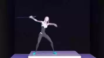 Free download Gwen sword animation practise video and edit with RedcoolMedia movie maker MovieStudio video editor online and AudioStudio audio editor onlin