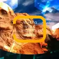 Free download Happy Presidents day. Action speak louder that words video and edit with RedcoolMedia movie maker MovieStudio video editor online and AudioStudio audio editor onlin