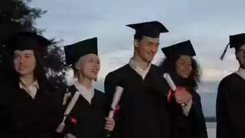 Free download Happy smiled mixed races graduates walking with the diplomas | Stock Footage - Videohive video and edit with RedcoolMedia movie maker MovieStudio video editor online and AudioStudio audio editor onlin