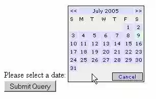 HTML Date Picker