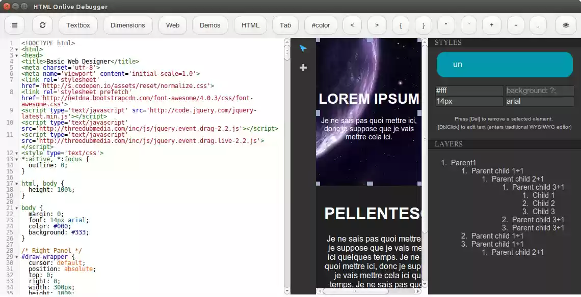Download web tool or web app HTML Onlive Debugger Download web tool or web app HTML Onlive Debugger