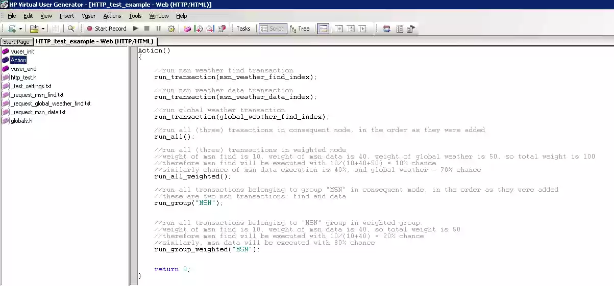 Download web tool or web app http-test library for HP LoadRunner