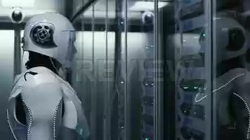 Free download Humanoid Robot Checking Servers Stock Video video and edit with RedcoolMedia movie maker MovieStudio video editor online and AudioStudio audio editor onlin