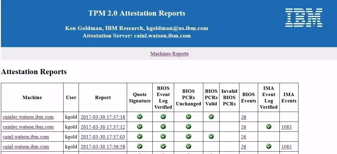 Download web tool or web app IBM TPM Attestation Client Server Download web tool or web app IBM TPM Attestation Client Server