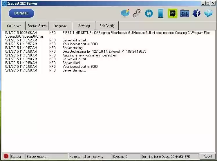 Download web tool or web app Icecast Server 2.0 GUI Download web tool or web app Icecast Server 2.0 GUI