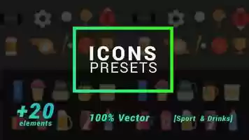 Free download Icons Presets - Sports And Drinks After Effects Presets video and edit with RedcoolMedia movie maker MovieStudio video editor online and AudioStudio audio editor onlin
