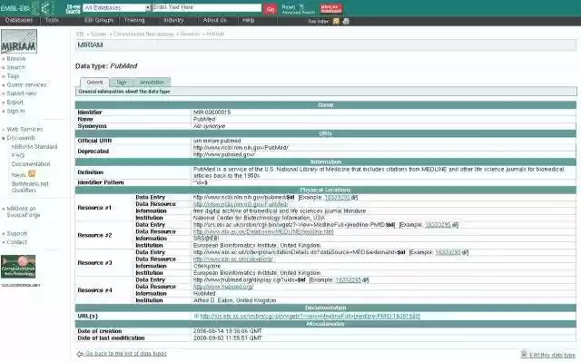 Download web tool or web app Identifiers.org