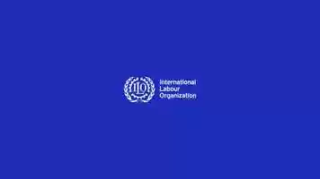 Free download ILO End Logo animation: Blue Background (English) video and edit with RedcoolMedia movie maker MovieStudio video editor online and AudioStudio audio editor onlin