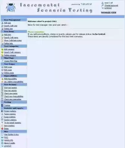 Download web tool or web app Incremental Scenario Testing Tool