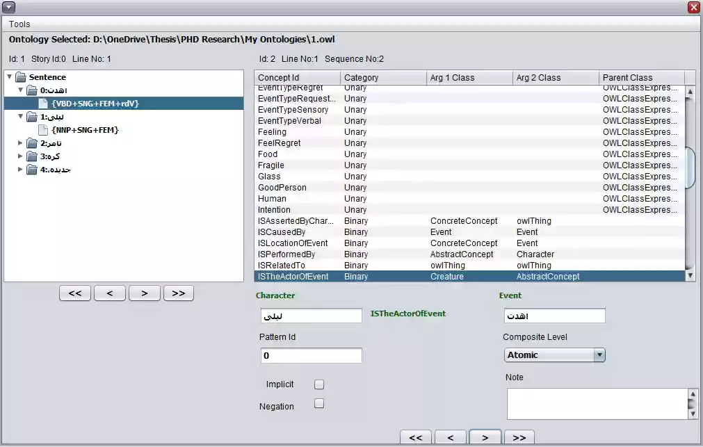Download web tool or web app Information Extraction from Arabic Text