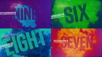Free download Ink Countdown Motion Design video and edit with RedcoolMedia movie maker MovieStudio video editor online and AudioStudio audio editor onlin