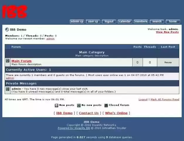 Download web tool or web app Insanity Bulletin Board