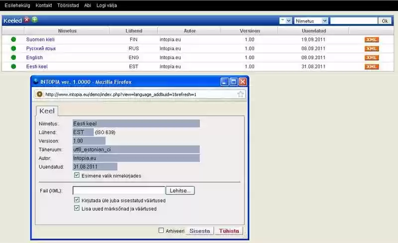 Download web tool or web app Intopia layer