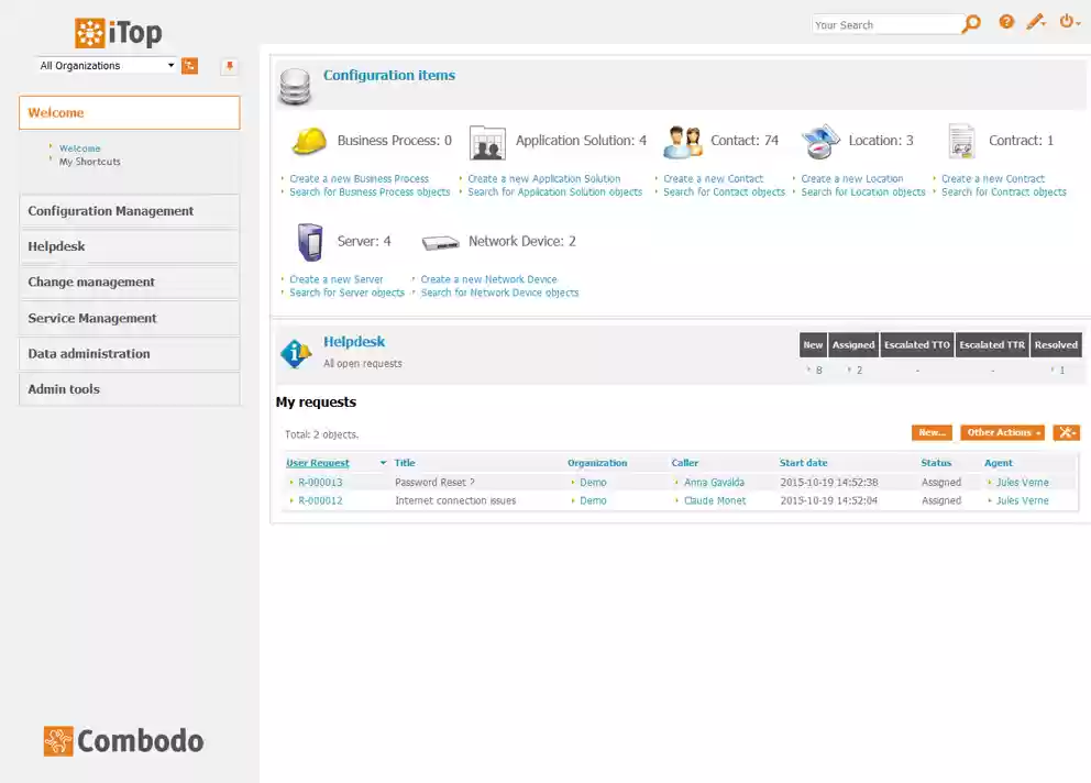 Download web tool or web app itop - ITSM  CMDB OpenSource