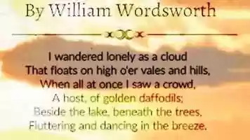 Free download I Wandered Lonely As a Cloud video and edit with RedcoolMedia movie maker MovieStudio video editor online and AudioStudio audio editor onlin