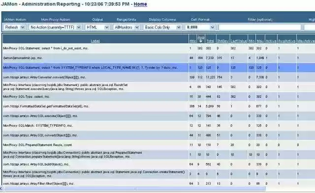 Download web tool or web app JAMon API