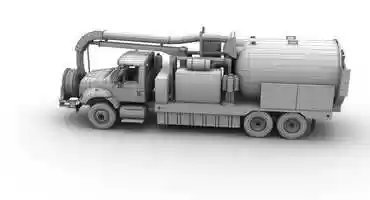 Free download Jetter Truck International 7400 3D Model video and edit with RedcoolMedia movie maker MovieStudio video editor online and AudioStudio audio editor onlin