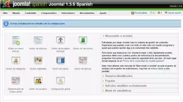 Download web tool or web app Joomla! Spanish Download web tool or web app Joomla! Spanish