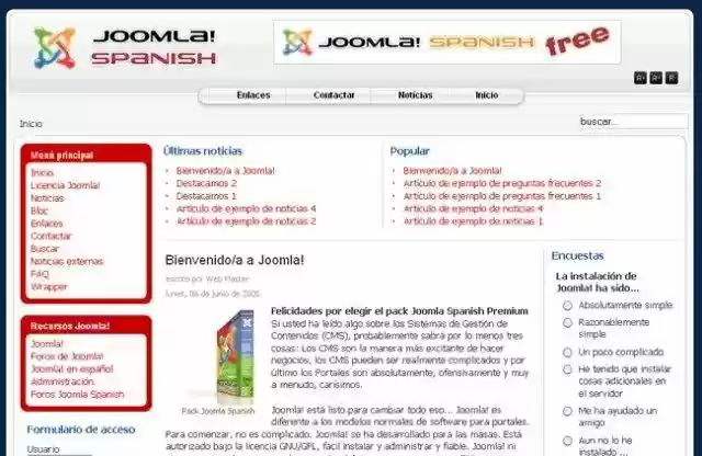 Download web tool or web app Joomla! Spanish Download web tool or web app Joomla! Spanish