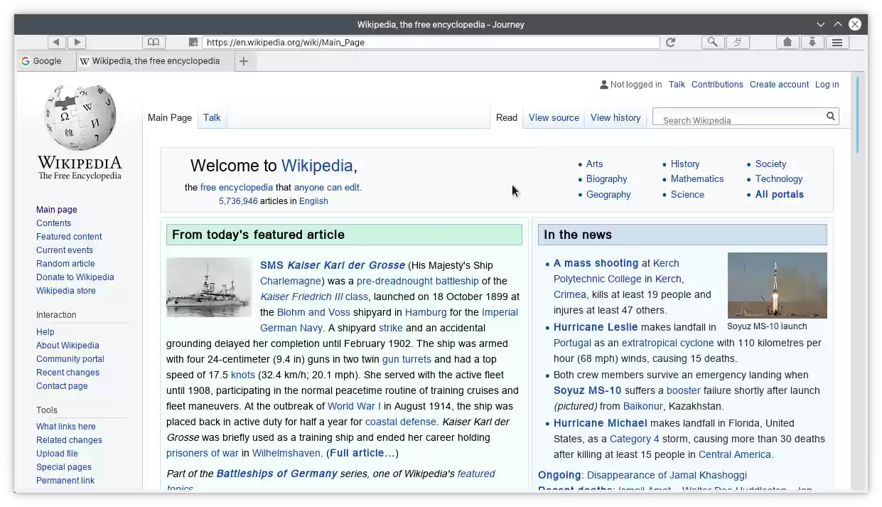 Download web tool or web app Journey Web browser