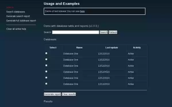Download web tool or web app Jquery: Embedded help system