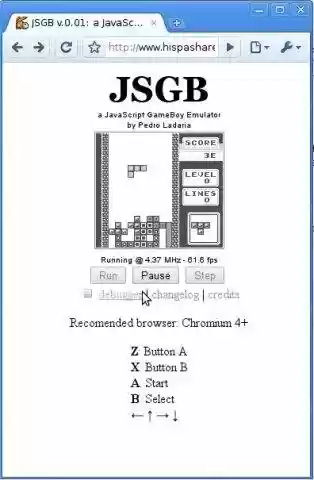 JSGB - a JavaScript GameBoy Emulator