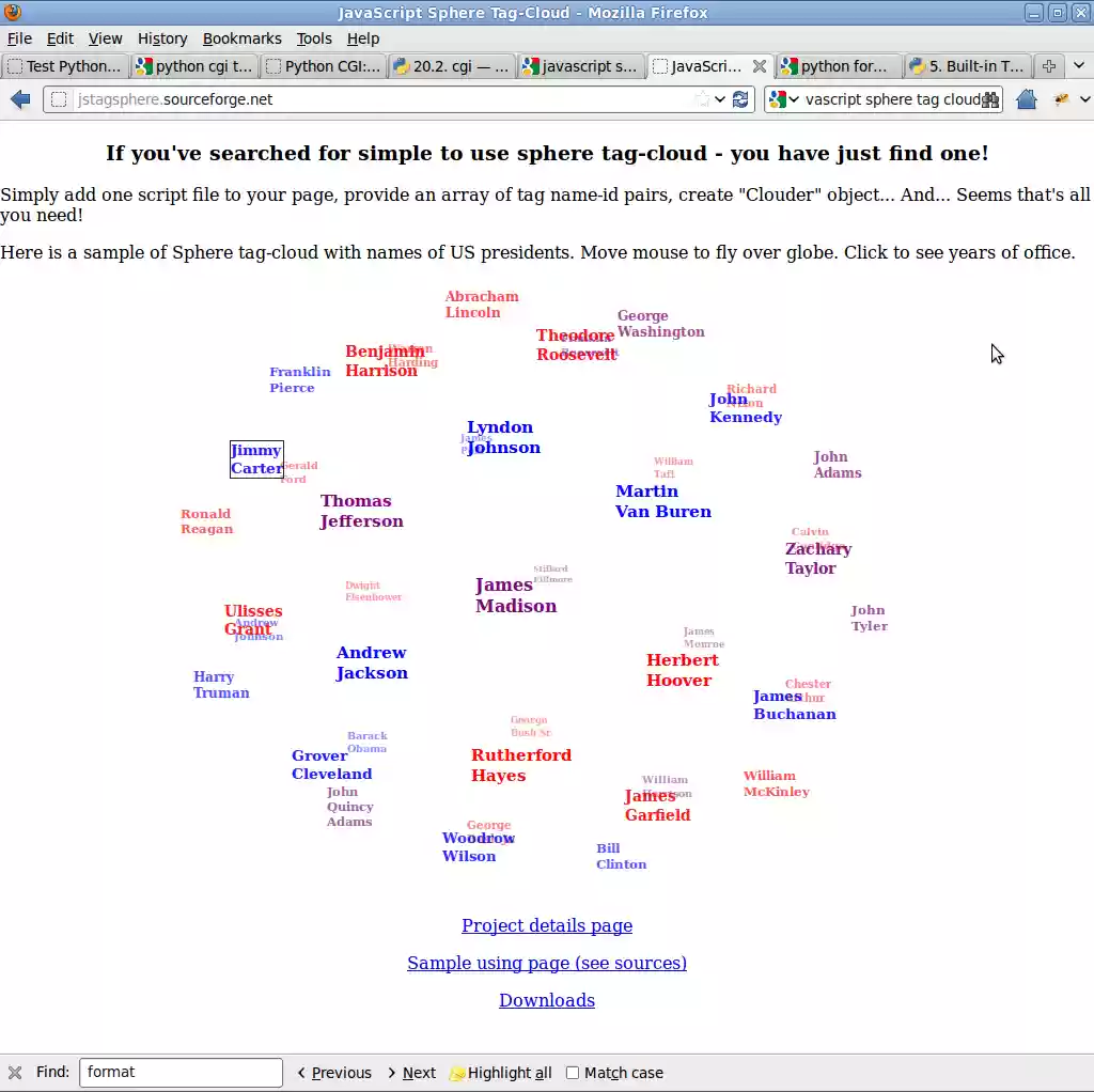 Download web tool or web app JsTagSphere