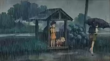 Free download Kanta Gives Satsuki His Umbrella: My Neighbor Totoro (Hayao Miyazaki, 1988) video and edit with RedcoolMedia movie maker MovieStudio video editor online and AudioStudio audio editor onlin