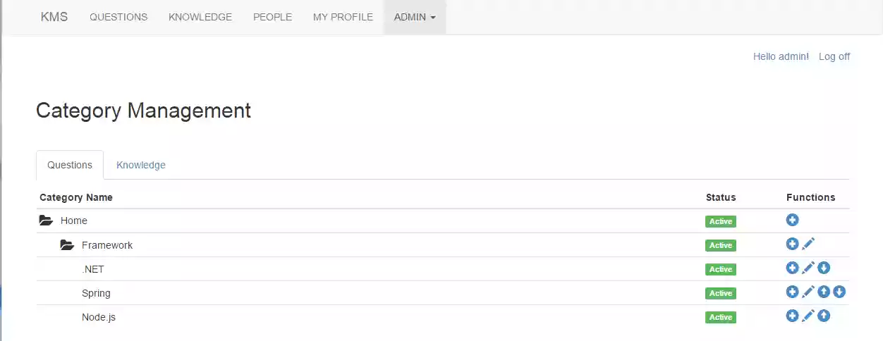 Download web tool or web app Knowledge Management System