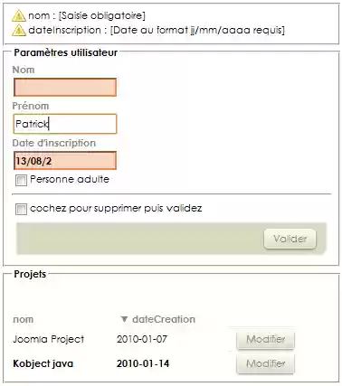 Download web tool or web app KObject java