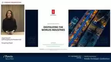 Free download Kongsberg Digital  Pareto Securities Nordic TechSaaS Conference 2021 video and edit with RedcoolMedia movie maker MovieStudio video editor online and AudioStudio audio editor onlin
