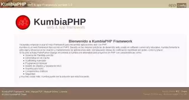 Download web tool or web app KumbiaPHP Framework