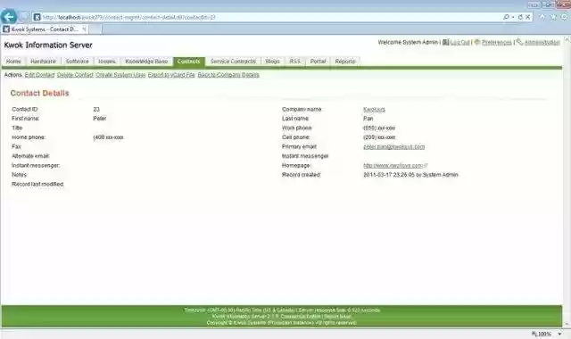 Download web tool or web app Kwok Information Server 