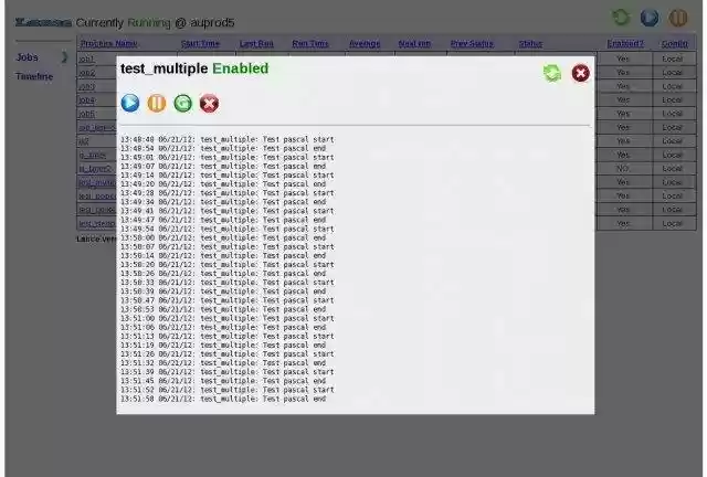 Download web tool or web app Lance job scheduler