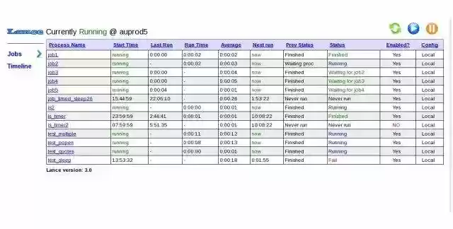 Download web tool or web app Lance job scheduler