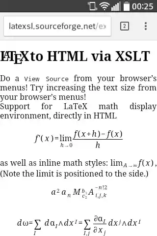 Download web tool or web app LateXSL
