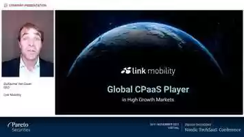 Free download Link Mobility  Pareto Securities Nordic TechSaaS Conference 2021 video and edit with RedcoolMedia movie maker MovieStudio video editor online and AudioStudio audio editor onlin