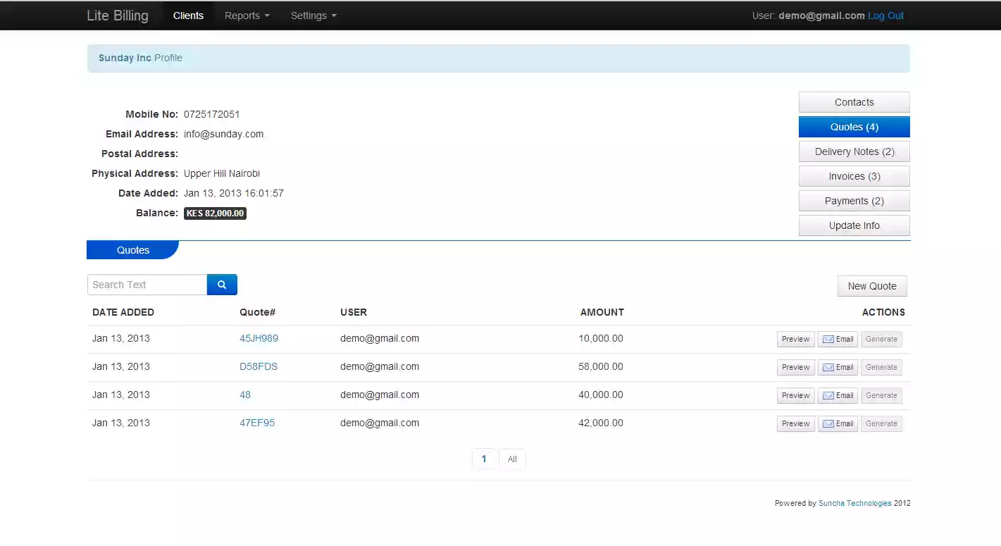 Download web tool or web app Lite Billing