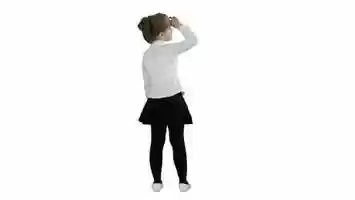 Free download Little girl looking away on white background. | Stock Footage - Videohive video and edit with RedcoolMedia movie maker MovieStudio video editor online and AudioStudio audio editor onlin