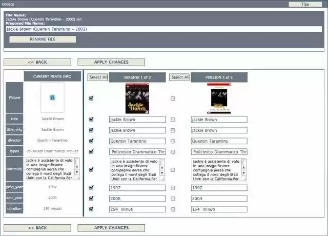 Download web tool or web app Lubbos Movie Search